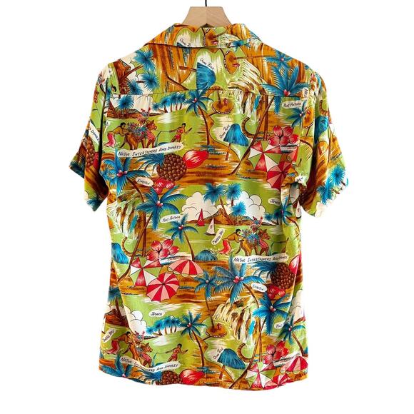 Vintage National Sport Shirts by Manhattan Jamaica Pattern Tropical Shirt - Picture 3 of 6